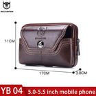 Riñonera Táctica de Cuero para Hombre - Bolsa de Cintura Militar con Sistema MOLLE
