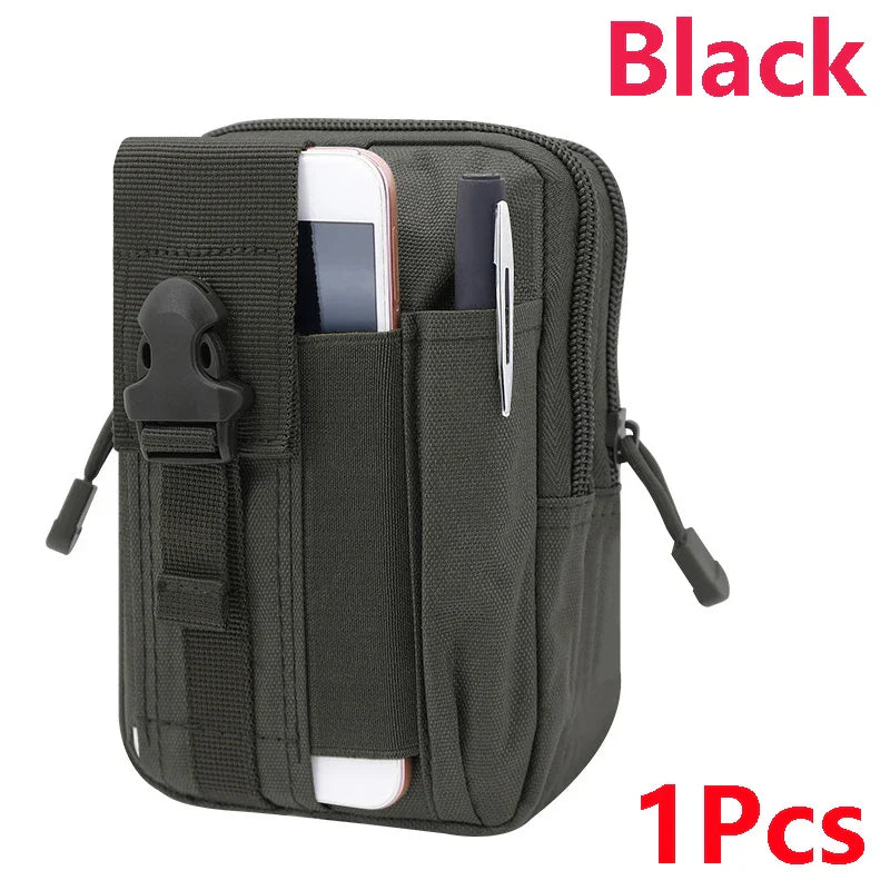 Riñonera Táctica Camuflaje para Hombre - Bolsa Multifuncional EDC con Sistema Molle