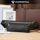 Riñonera Deportiva de Cuero Genuino - Bolsa Retro para Hombre