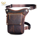 Riñonera Deportiva de Cuero Genuino - Bolsa Sling Pequeña para Hombre y Mujer