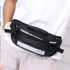 Riñonera Antirrobo para Hombre de Nylon - Bolsa de Cintura Ajustada Multifuncional con Banda Reflectante