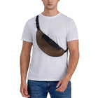 Riñonera Deportiva de Cuero Marrón Oscuro para Hombre y Mujer