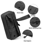 Riñonera Deportiva Táctica Negra 1000D - GAZJYUSP