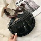 Riñonera Deportiva Mujer - Bolso Cintura Cuero Invierno con Compartimento para Teléfono