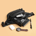 Riñonera de Viaje para Hombre de Cuero Genuino - Bolso de Cintura Elegante