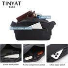 Riñonera Deportiva Impermeable Negra - Bolsa de Cintura para Teléfono y Cartera