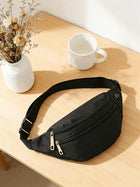 Riñonera Deportiva Ajustable de Oxford - Bolsa Sling para Hombre y Mujer