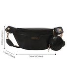 Riñonera Deportiva Hombre - Bolsa de Cintura de Cuero Sintético con Portamonedas, Estilo Coreano, Grande y Transpirable para Correr
