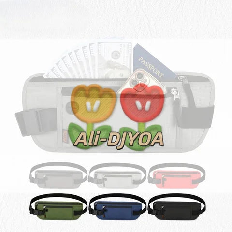Riñonera Deportiva Antirrobo para Viajes, Impermeable y Multifuncional