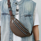 Riñonera Deportiva Multi-textura con Múltiples Bolsillos - Bolso de Cintura Ligero y Versátil