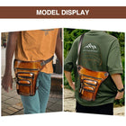 Riñonera Deportiva de Cuero para Hombre - Bolsa Sling Multifuncional para Viaje y Uso Diario