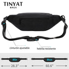 Riñonera Deportiva de Tela Unisex - Bolsa de Cintura para Hombre y Mujer