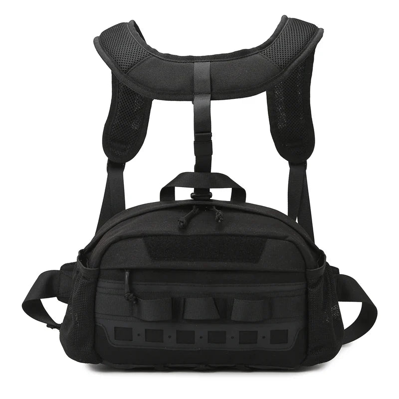 Riñonera Táctica para Hombre - Mochila de Pecho y Cintura Multiusos