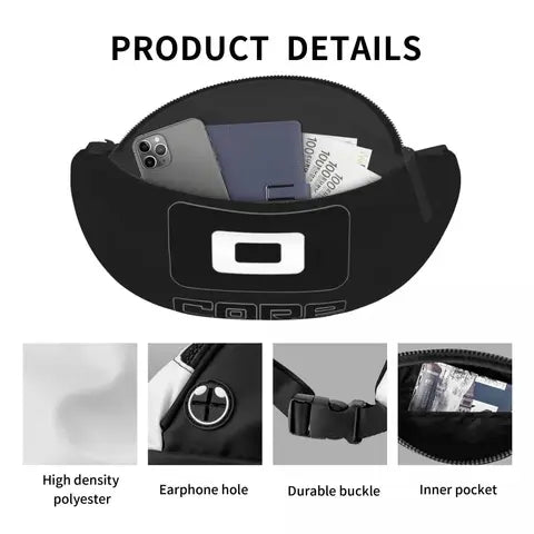 Riñonera Deportiva CORE KITEBOARDING - Ajustable Unisex para Correr y Viajar
