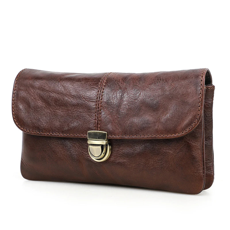 Riñonera de Cuero para Hombre - Bolso de Piel de Vestir Premium