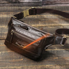 Riñonera de Viaje para Hombre de Cuero Genuino Personalizable