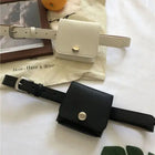 Riñonera Deportiva Elegante de PU - Bolso Cintura Coreano con Cartera