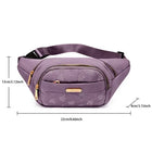 Riñonera Deportiva Impermeable - Bolsa de Cintura para Mujer, Uso Diario y Viaje