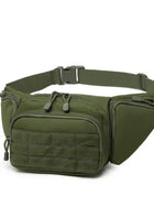 Riñonera Deportiva Hombre Táctica - Bolsa de Cintura para Motociclista, Camping y Montaña
