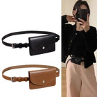 Riñonera Deportiva de Cuero Sintético - Bolsa Multifuncional Ajustable para Mujer
