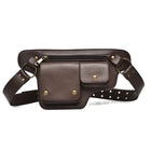 Riñonera Deportiva Vintage de Cuero Sintético con Bolsillo para Móvil