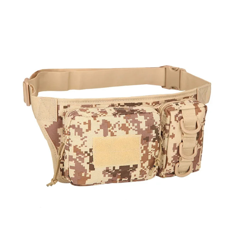 Riñonera Táctica para Hombre - Bolsa Funcional Deportiva con Múltiples Bolsillos