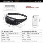 Riñonera de Cuero para Hombre - Bolso de Piel de Vestir Mini Elegante
