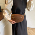 Riñonera de Cuero para Mujer - Bolso de Piel de Vestir Elegante