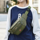 Riñonera Deportiva Impermeable Unisex - Bolsa Pechera Oxford de Gran Capacidad para Viajes y Trabajo