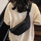 Riñonera Deportiva Unisex - Bolsa Cruzada Grande y Versátil