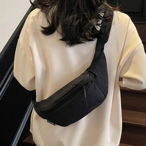 Riñonera Deportiva Unisex - Bolsa Cruzada Grande y Versátil