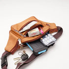 Riñonera Deportiva Hombre - Bolso Bandolera de Piel Sintética, Elegante y Moderna