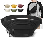 Riñonera Deportiva Grande Impermeable con Múltiples Bolsillos