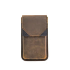 Riñonera de Cuero Vintage para Hombre - Bolso de Piel de Vestir Mini