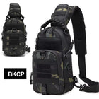 Riñonera Táctica para Hombre - Mochila Bandolera Sling MOLLE para Camping, Senderismo y Pesca