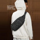 Riñonera Deportiva Hombre Impermeable Multifuncional - Bolsa de Pecho y Hombro