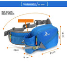 Riñonera Running Deportiva de Nylon con Portabotellas Ajustable para Senderismo y Trail