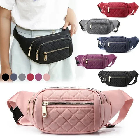 Riñonera Deportiva Oxford Impermeable para Mujer - Bolsa de Cintura