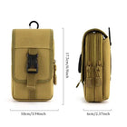 Riñonera Deportiva Táctica Impermeable EDC Molle - Doble Capa para Hombre