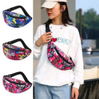 Riñonera Deportiva Impermeable con Estampado Floral y Bolsillo para Móvil