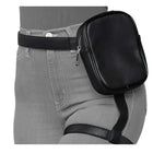 Riñonera Deportiva Mujer Negra - Bolsa de Cintura para Moto y Uso Diario