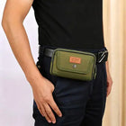 Riñonera Deportiva de Lona para Hombre - Vertical y Horizontal, Gran Capacidad
