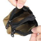 Riñonera Deportiva Táctica de Nylon con Doble Cremallera - Portatarjetas y Llavero