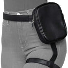 Riñonera Deportiva de Cuero para Mujer - Bolsa de Cintura Elegante para Viajes y Moto