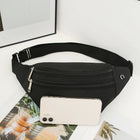 Riñonera Grande Unisex - Bolso Bandolera Casual de Cintura