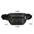 Riñonera Deportiva 2026 - Bolsa de Cintura de Cuero para Hombre