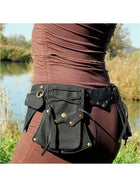 Riñonera Deportiva Steampunk Medieval - Bolsa de Cintura Vintage con Compartimento para Móvil