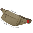 Riñonera Deportiva Grande Unisex - Bolsa de Cintura Oxford de Moda