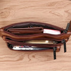 Riñonera de Viaje para Hombre de Cuero Genuino - Bandolera Delgada y Retro