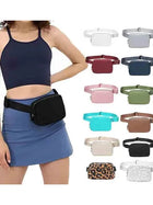 Riñonera Deportiva para Mujer - Bolsa de Cintura con Cremallera, Ideal para Viajes y Actividades al Aire Libre